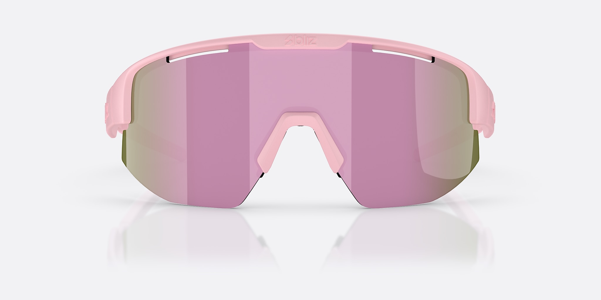 Sunglasses Bliz Matrix Small XXS (0-130) with Brown/Rose Multicolor lens and Matte Powder Pink frame Image 2 of 5 Sunglasses Bliz Matrix Small XXS (0-130) with Brown/Rose Multicolor lens and Matte Powder Pink frame Image 2 of 5