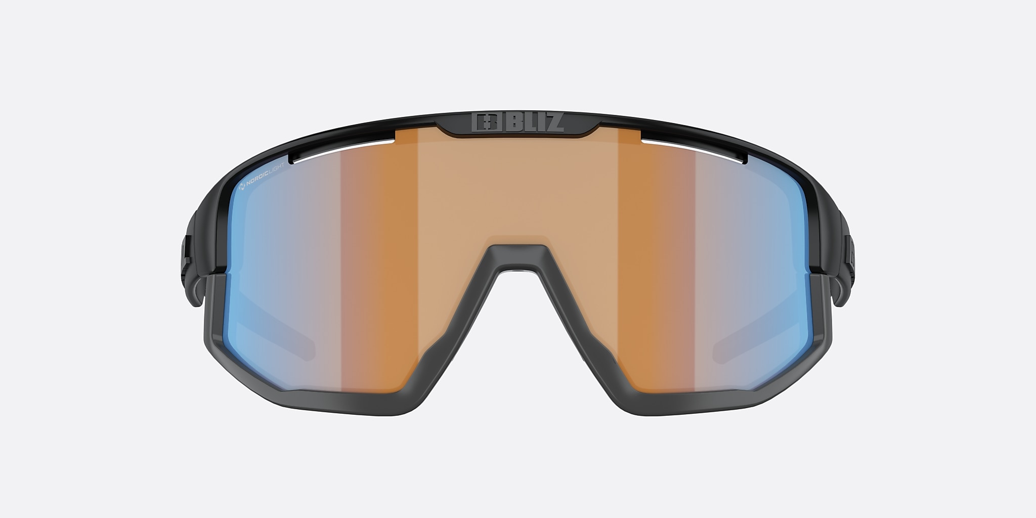 Sunglasses Bliz Vision L (0-137) with Coral Orange Blue lens and Black frame Image 2 of 5 Sunglasses Bliz Vision L (0-137) with Coral Orange Blue lens and Black frame Image 2 of 5