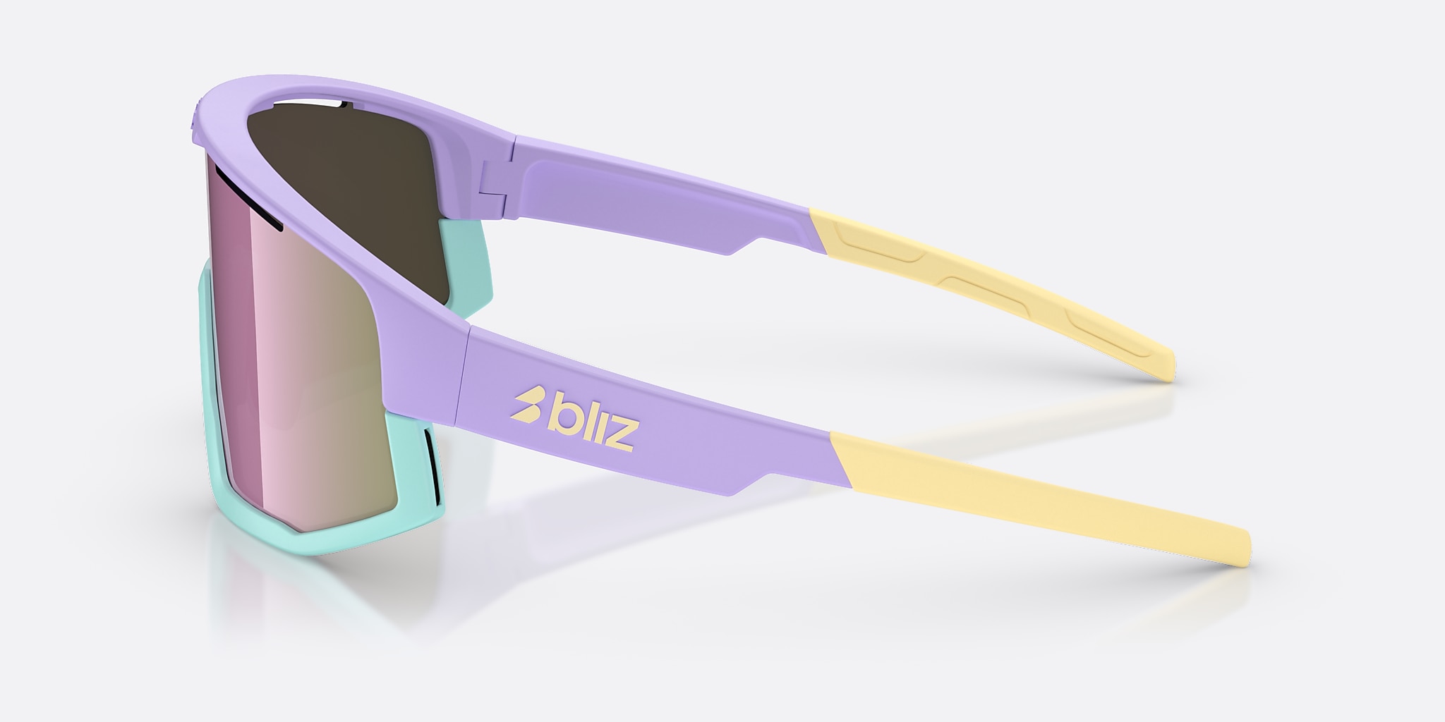 Sunglasses Bliz Fusion Small XXS (0-125) with Brown Rose lens and Pastel Purple frame Image 3 of 6