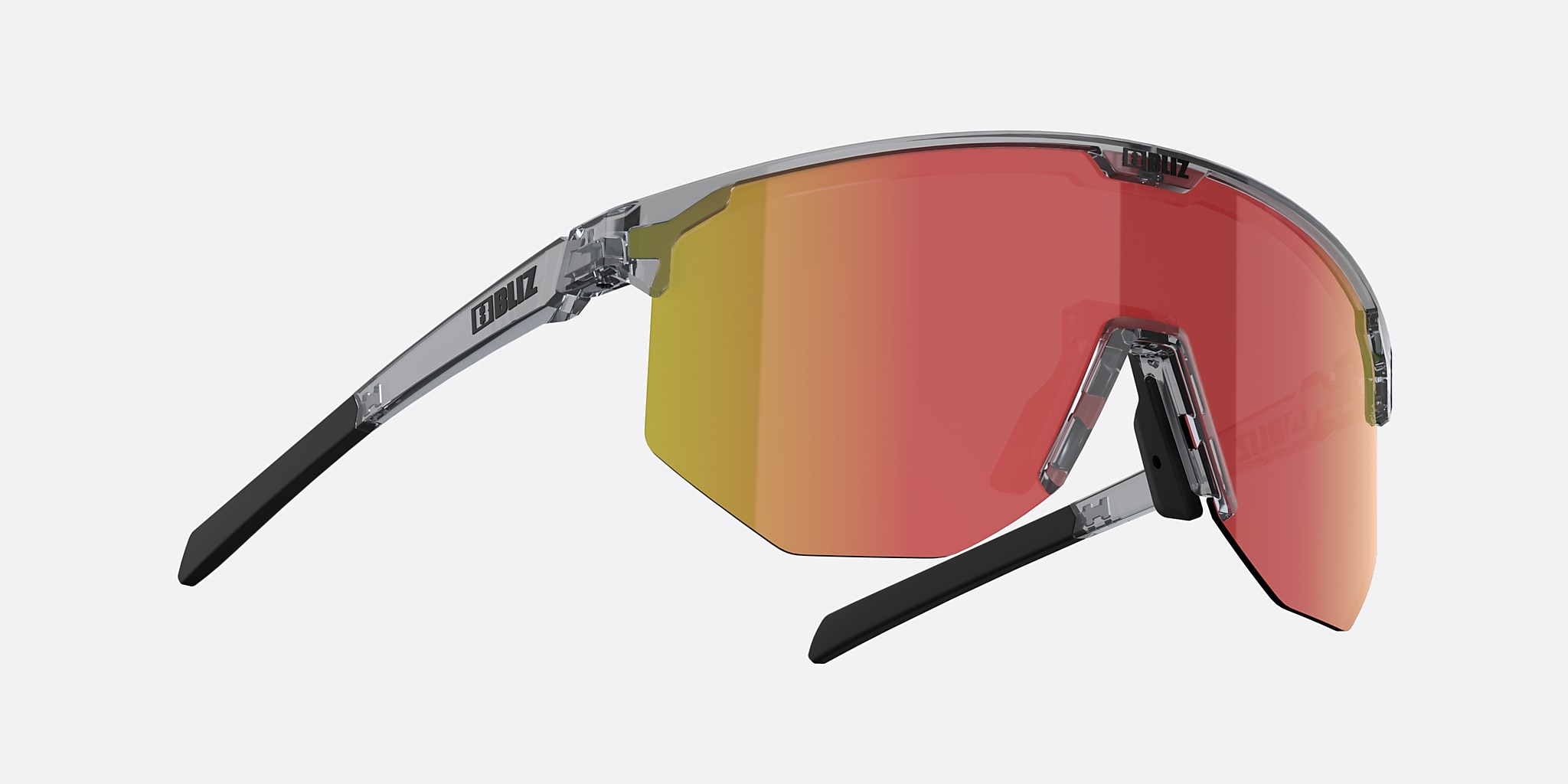 Sunglasses Bliz Hero XXL (0-142) with Brown Red lens and Transparent Dark Grey frame Image 5 of 5 Sunglasses Bliz Hero XXL (0-142) with Brown Red lens and Transparent Dark Grey frame Image 5 of 5