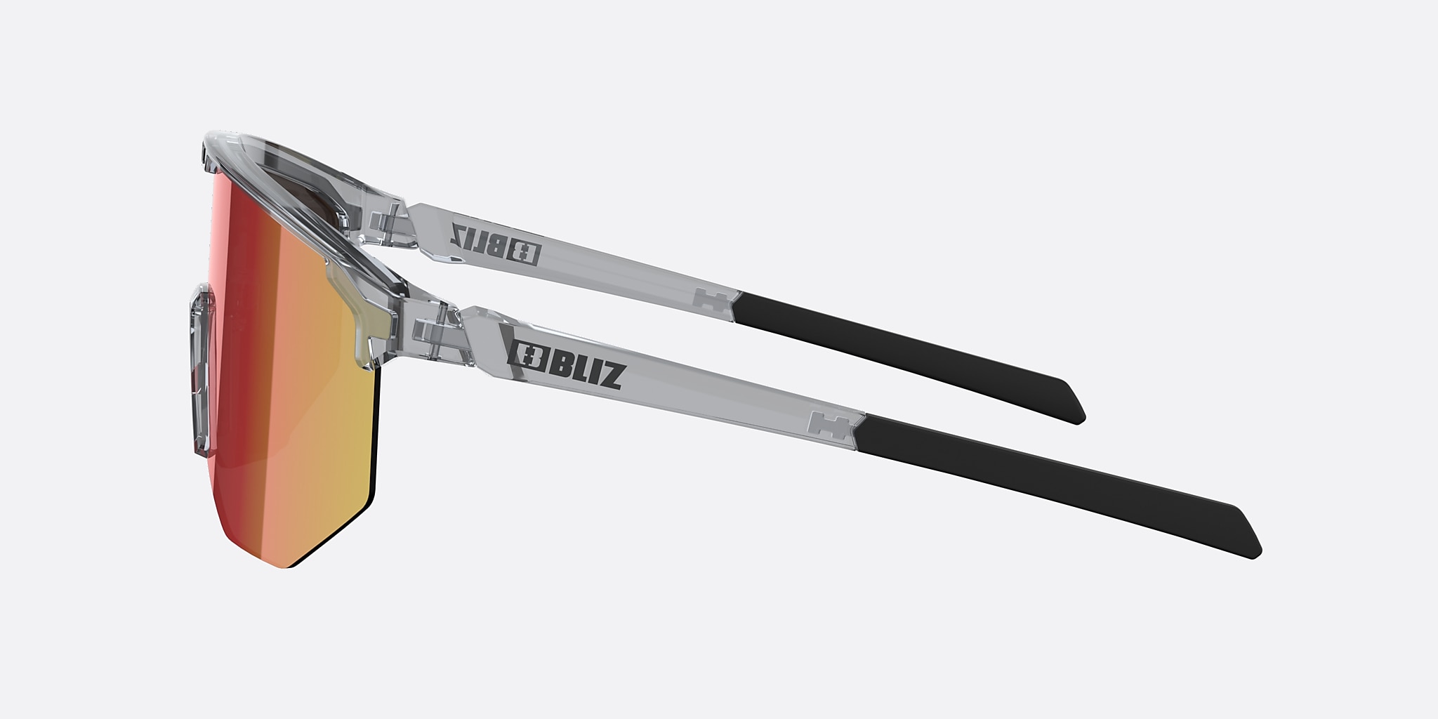Sunglasses Bliz Hero XXL (0-142) with Brown Red lens and Transparent Dark Grey frame Image 3 of 5 Sunglasses Bliz Hero XXL (0-142) with Brown Red lens and Transparent Dark Grey frame Image 3 of 5