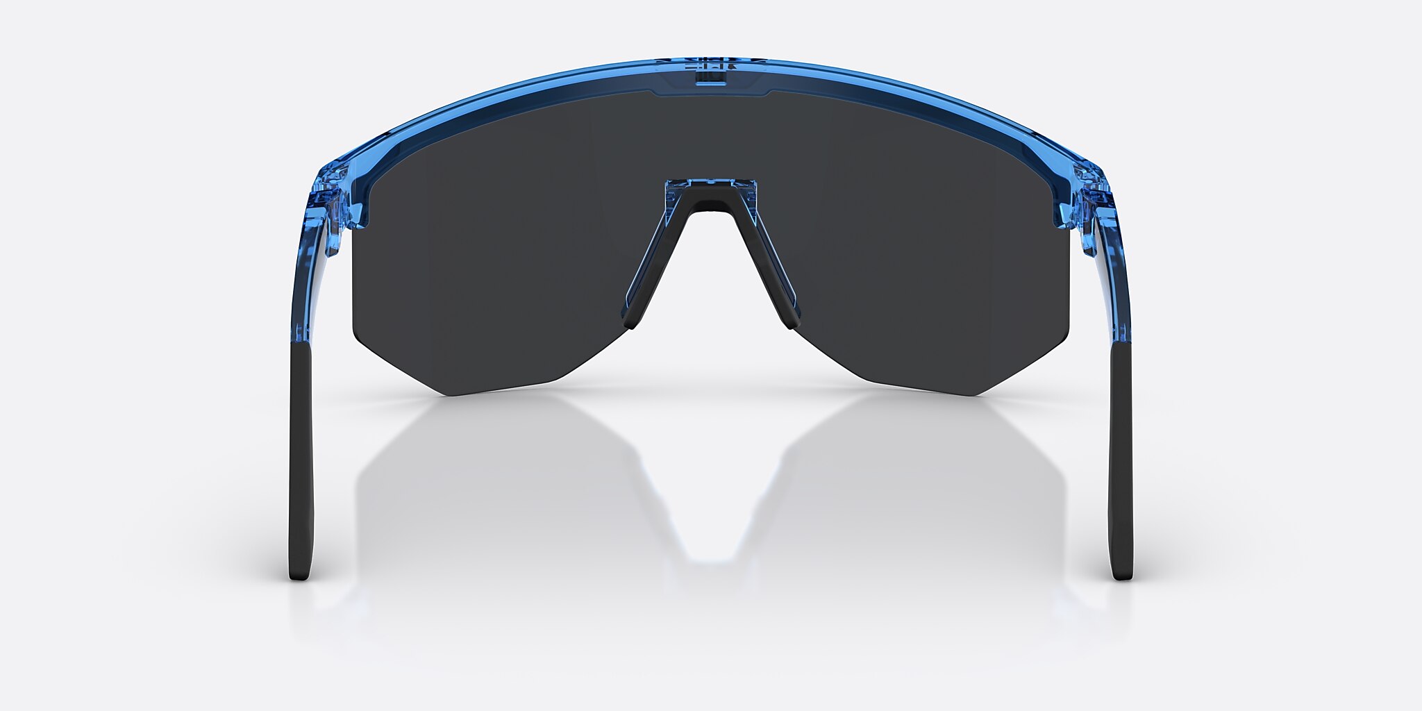 Sunglasses Bliz Hero Small L (0-129) with Røg/Blå multicolor lens and Transparent Blå frame Image 4 of 6