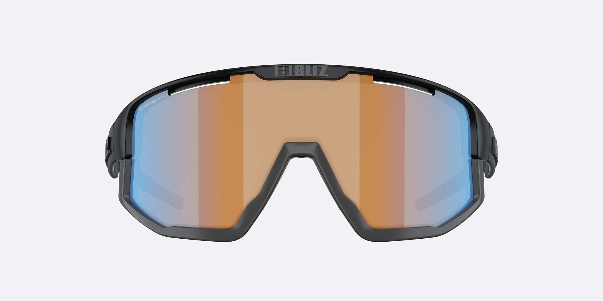 Sunglasses Bliz Vision L (0-137) with Koral/Orange/Blå lens and Black frame Image 2 of 6