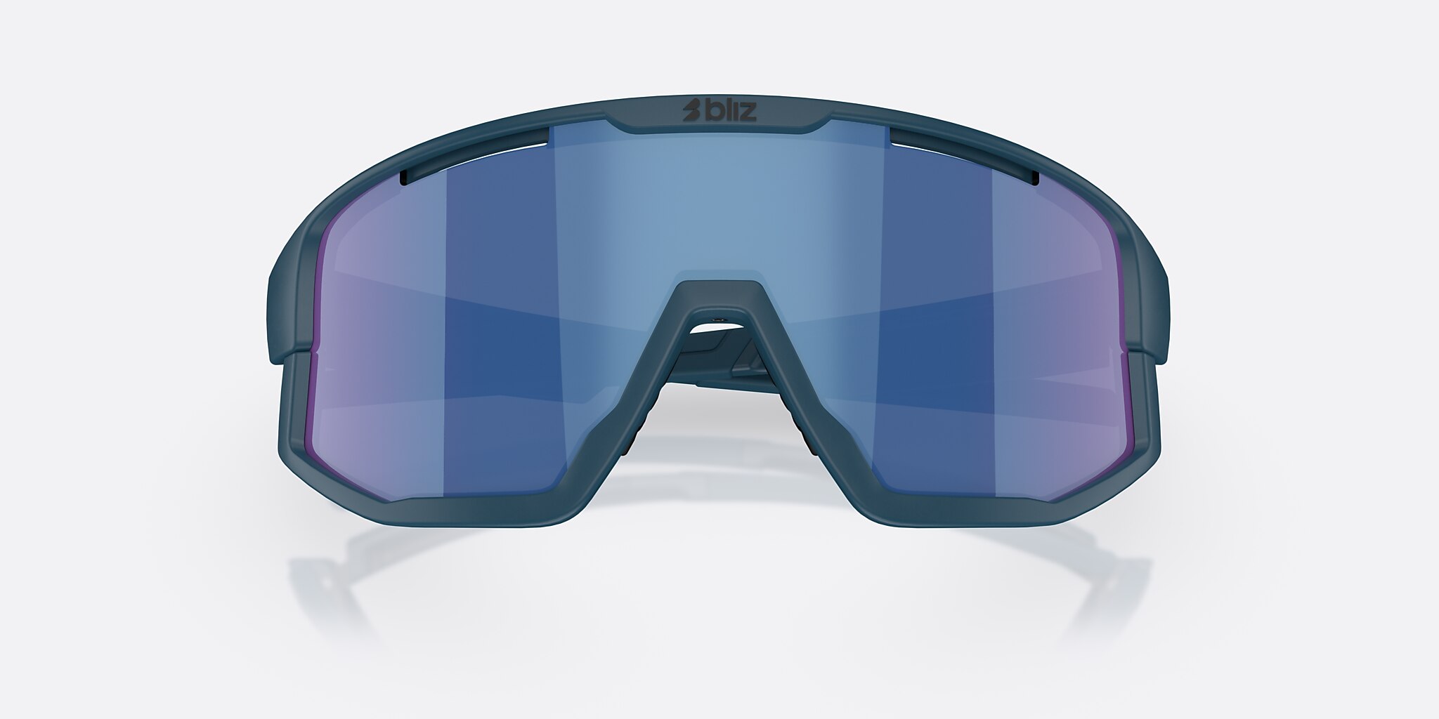 Sunglasses Bliz Fusion S (0-133) with Brown Mirror Blue lens and Matte Blue frame Image 5 of 7