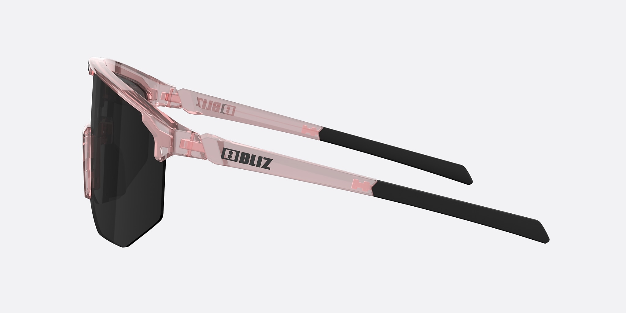Sunglasses Bliz Hero Small L (0-129) with Smoke lens and Transparent Rose frame Image 3 of 6