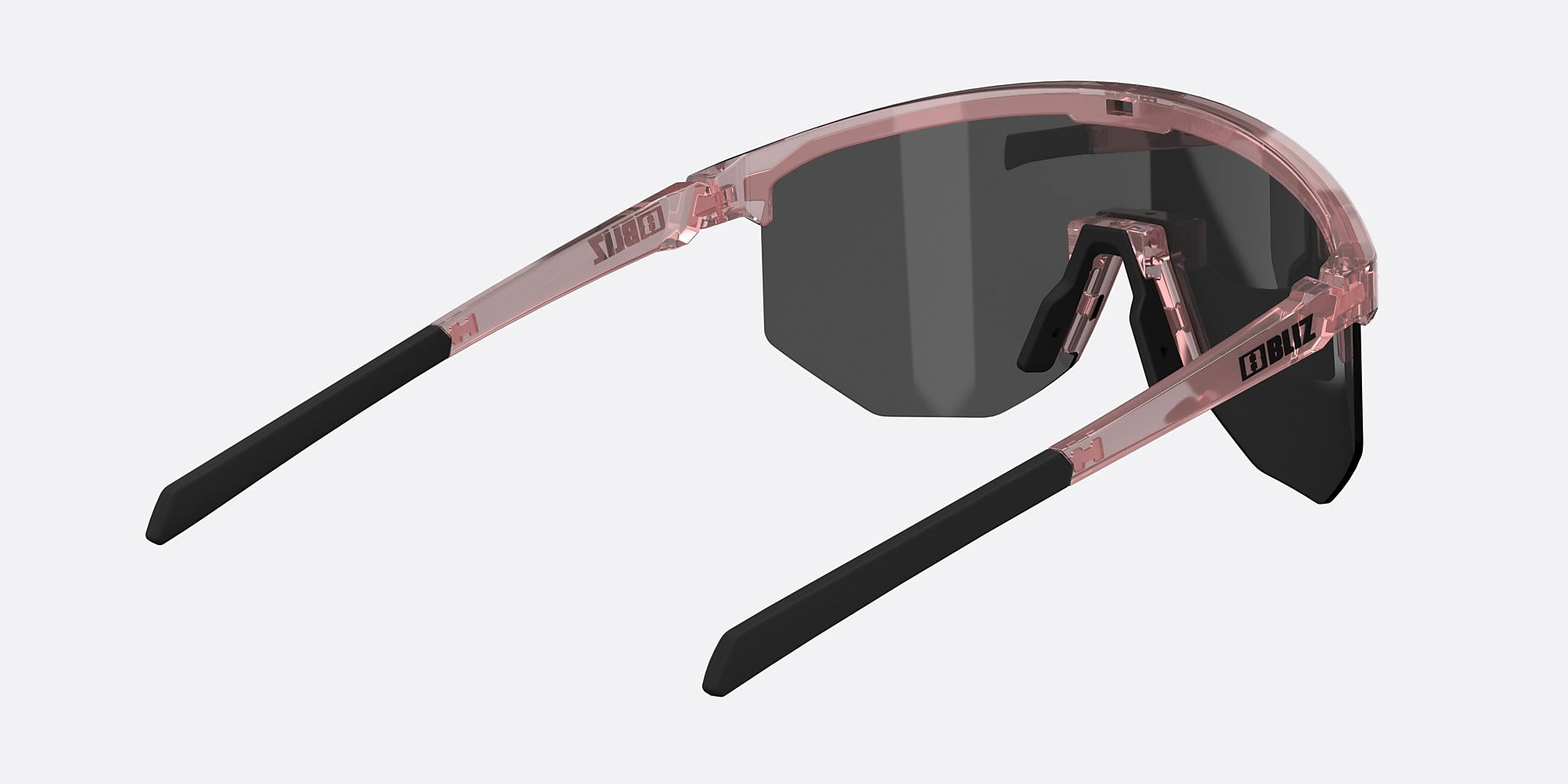 Sunglasses Bliz Hero Small L (0-129) with Smoke lens and Transparent Rose frame Image 4 of 6