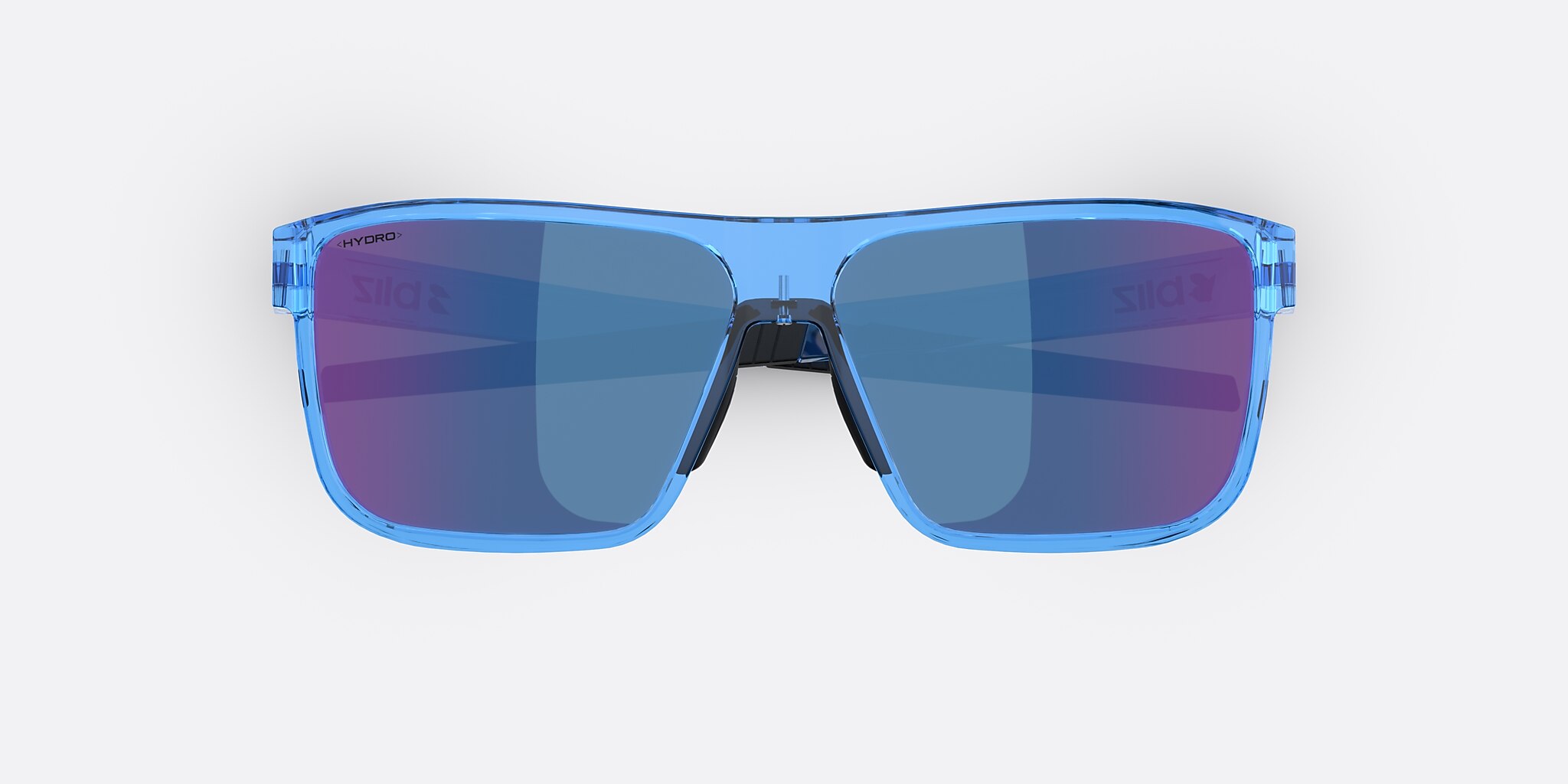 Sunglasses Bliz A008 L (61-12) with Smoke/Blue Multicolor lens and Transparent Blue frame Image 5 of 7