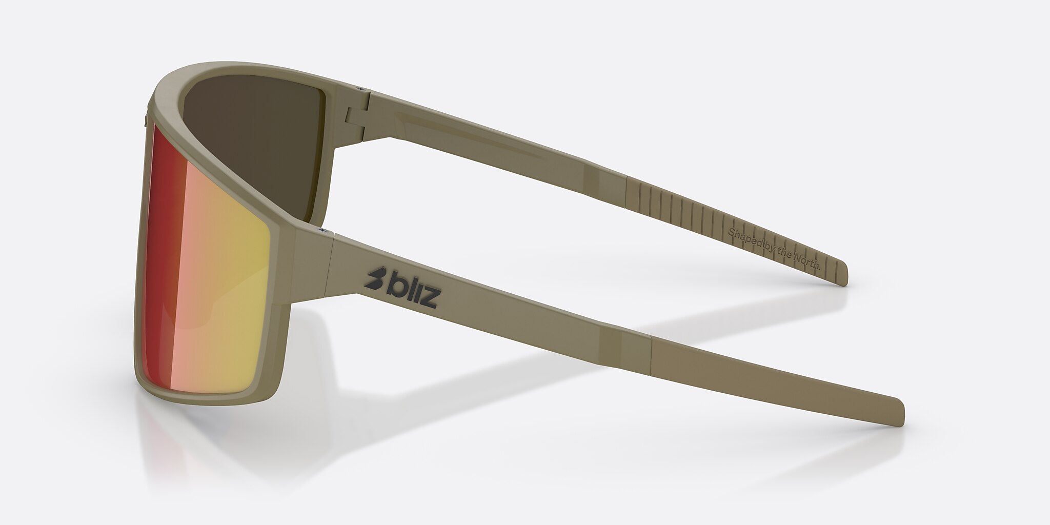 Sunglasses Bliz P002 XL (72-09) with Revo Rot lens and Matte Camo Green frame Image 3 of 6