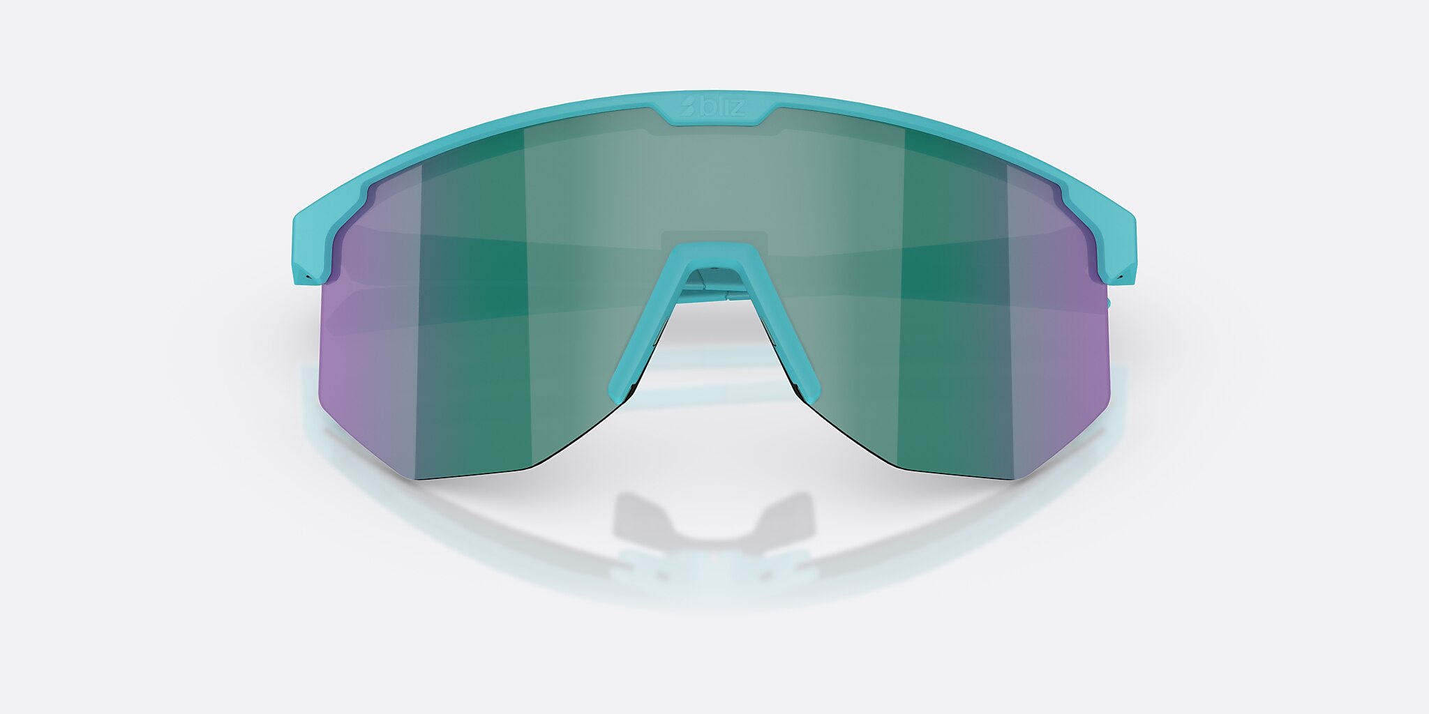 Sunglasses Bliz Hero Small L (0-129) with Blue Green lens and Matte Turquoise frame Image 5 of 6
