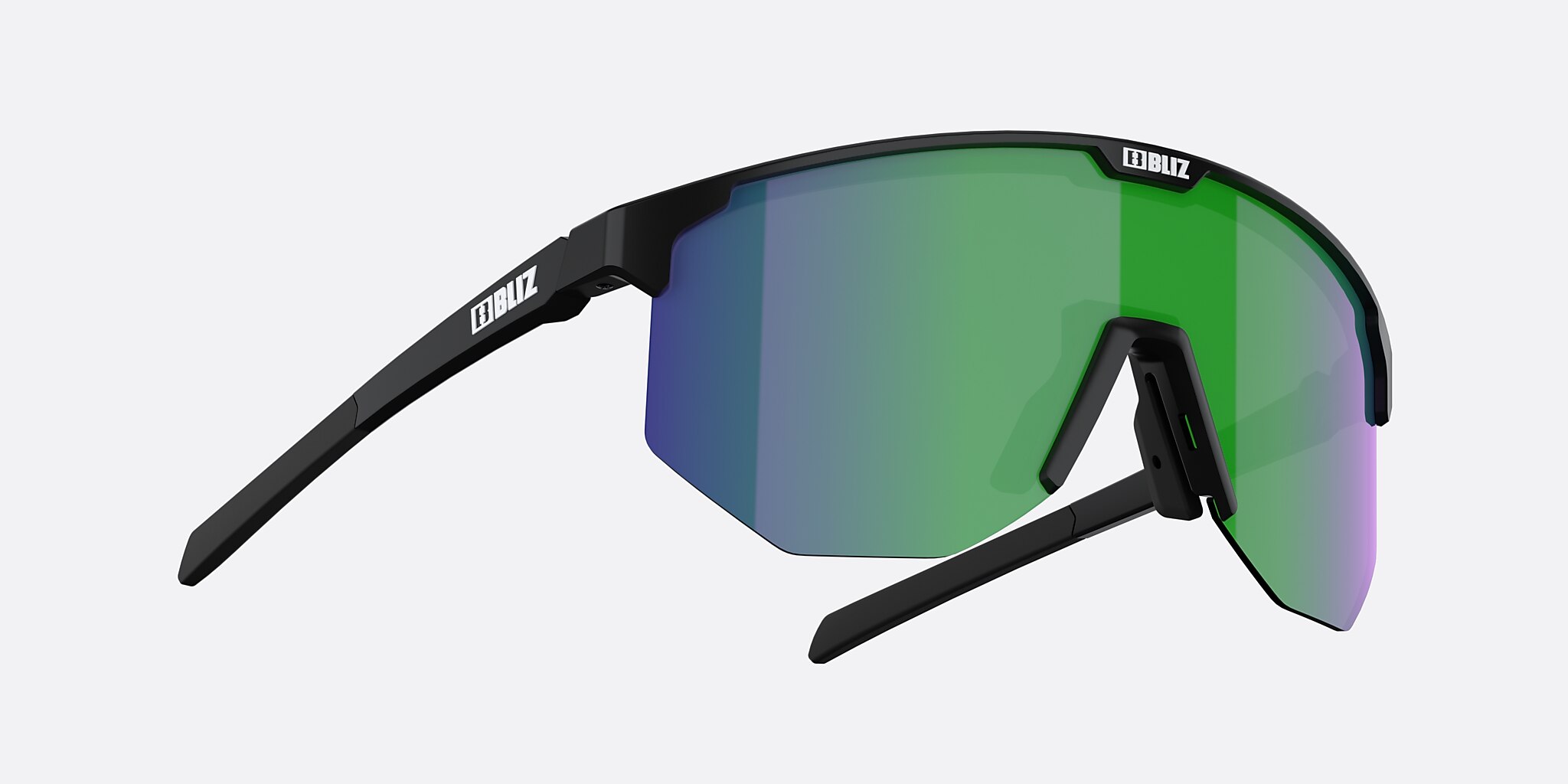 Sunglasses Bliz Hero XXL (0-142) with Brown Green lens and Black frame Image 5 of 6