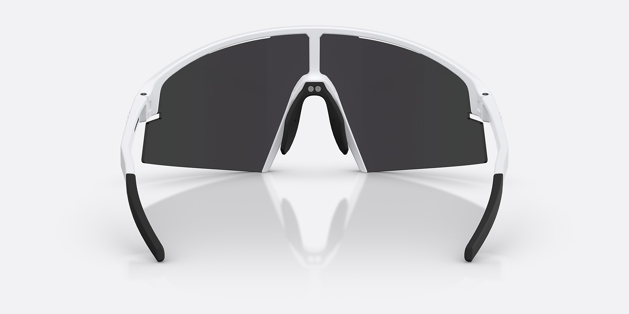 Sunglasses Bliz P006 L (0-136) with Smoke/Purple Mirror lens and Matte White frame Image 4 of 7