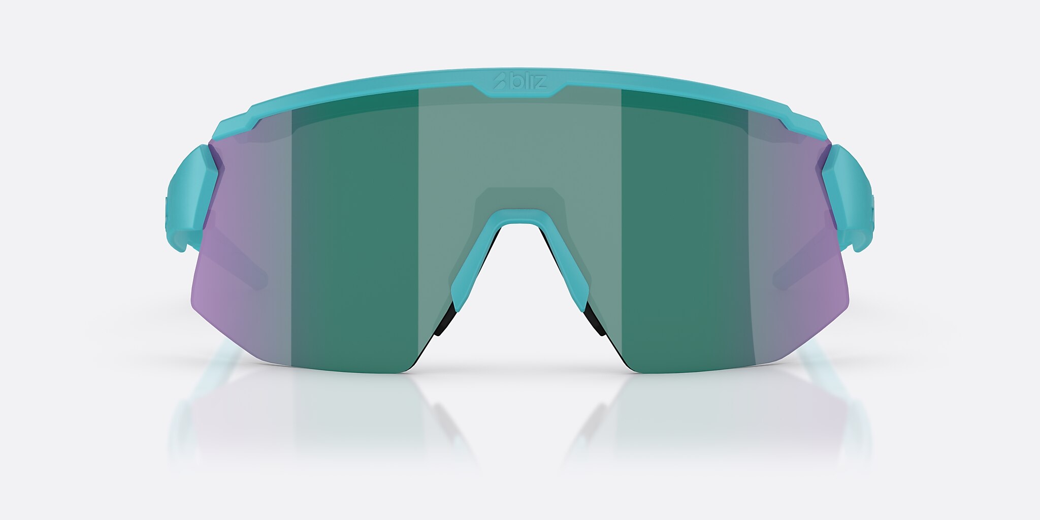 Sunglasses Bliz Breeze Small M (0-135) with Blue Green lens and Matte Turquoise frame Image 2 of 7