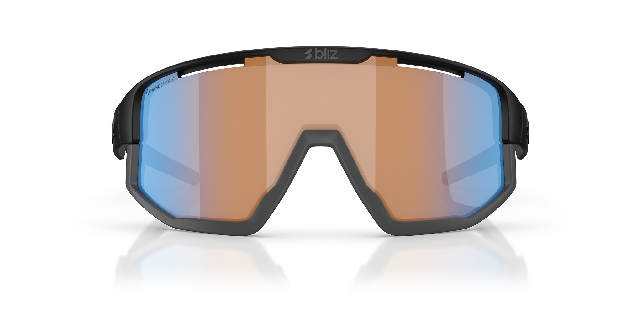 Fusion Sunglasses Coral Orange Blue | Bliz Eyewear®