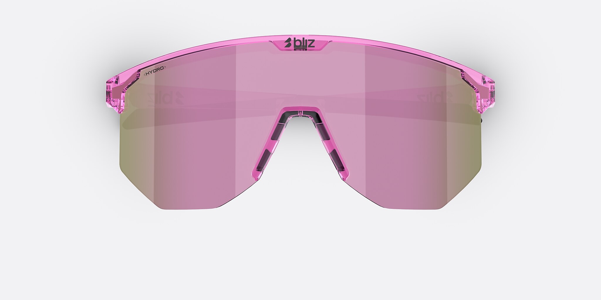 Sunglasses Bliz Hero Small L (0-129) with Brown/Rose Multicolor lens and Transparent Pink frame Image 5 of 6