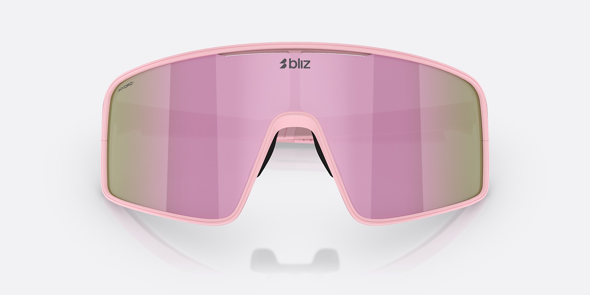 Sunglasses Bliz P001 L (0-138) with Brown/Rose Multicolor lens and Matte Powder Pink frame Image 5 of 6