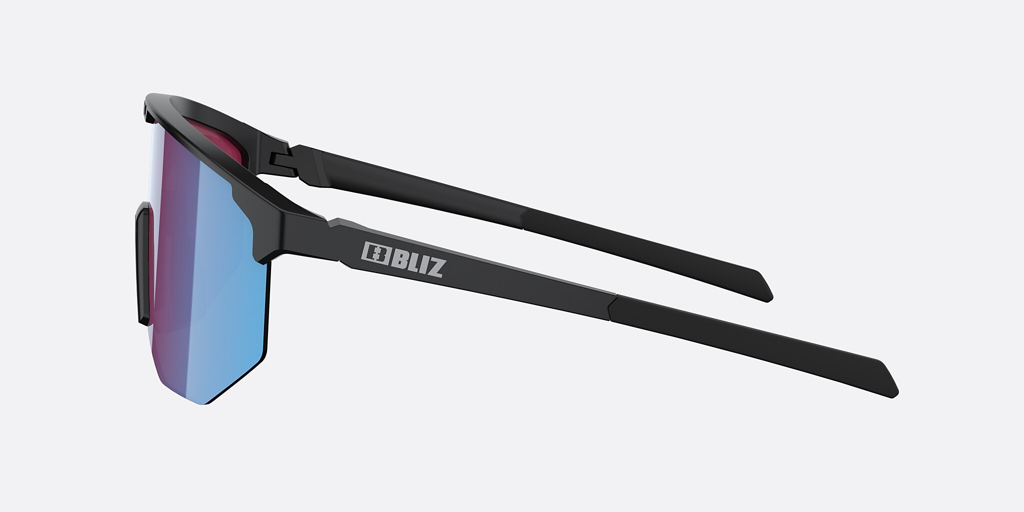 Sunglasses Bliz Hero Small L (0-129) with Rose Violet Blue lens and Black frame Image 3 of 6