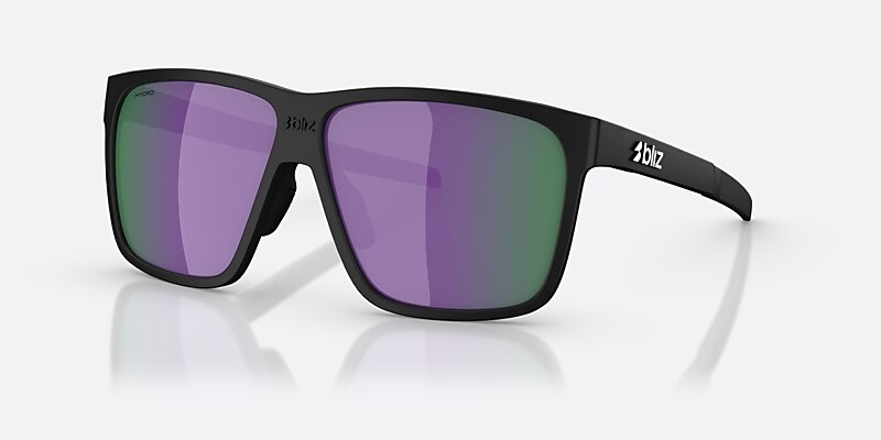Sunglasses Bliz A001 XL (62-11) with Brown/Purple Multicolor lens and Matte Black frame Image 1 of 6