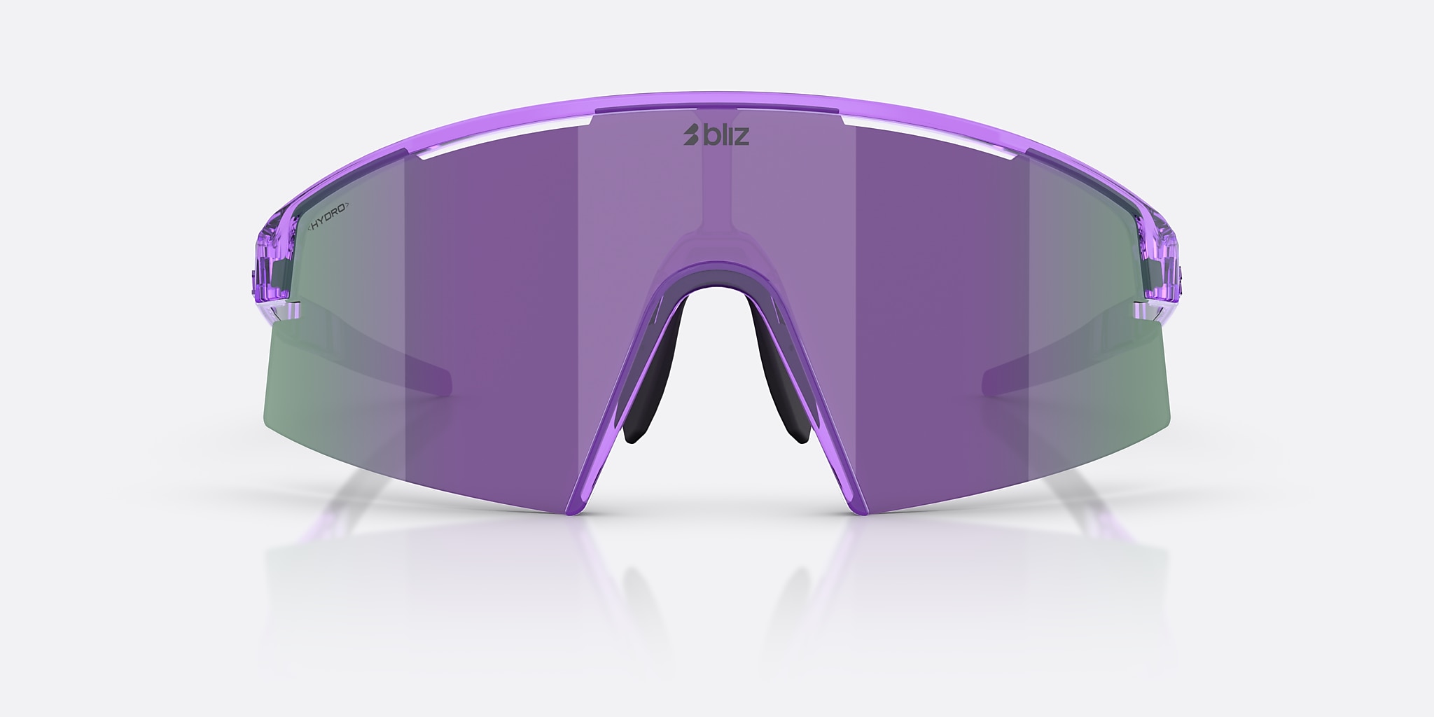 Lunettes de soleil Bliz P006 XL (0-140) avec Miroir Fumé/Violet verre et Transparent Pourpre monture Image 2 de 7