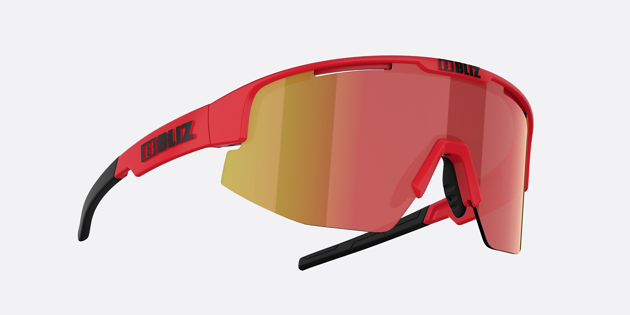 Sunglasses Bliz Matrix S (0-133) with Brown Red lens and Red frame Image 5 of 6