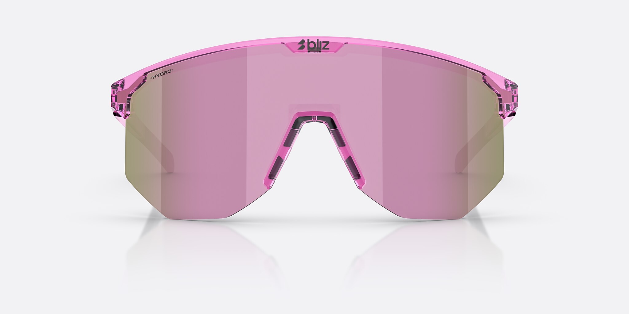 Sunglasses Bliz Hero Small L (0-129) with Brown/Rose Multicolor lens and Transparent Pink frame Image 2 of 6