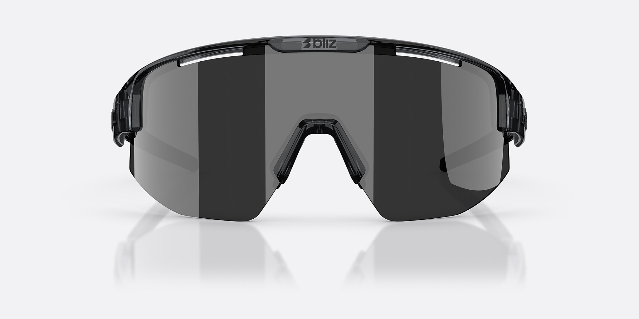 Sunglasses Bliz Matrix Small XXS (0-130) with Smoke Silver lens and Kristallschwarz frame Image 2 of 7