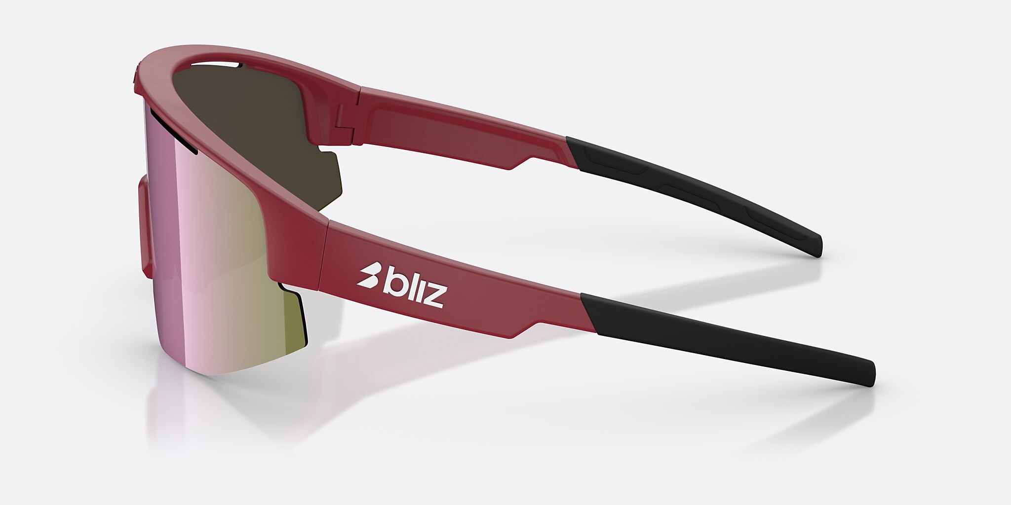 Sunglasses Bliz Matrix Small XXS (0-130) with Brown Rose lens and Burgundy frame Image 3 of 7