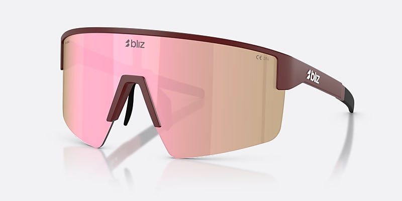 Sunglasses Bliz P004 M (0-133) con Marrón/rosa multicolor lente y Rojo burdeos mate montura Imagen 1 de 7