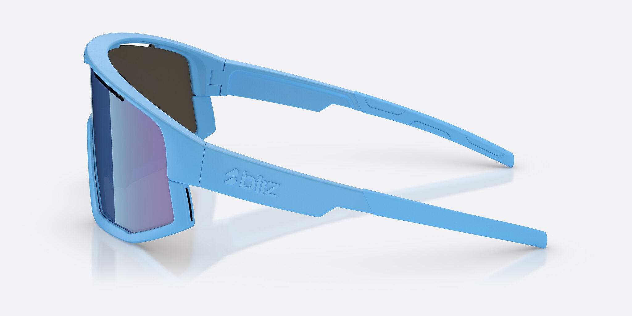 Sunglasses Bliz Vision L (0-137) with Blue lens and Matte Blue frame Image 3 of 6