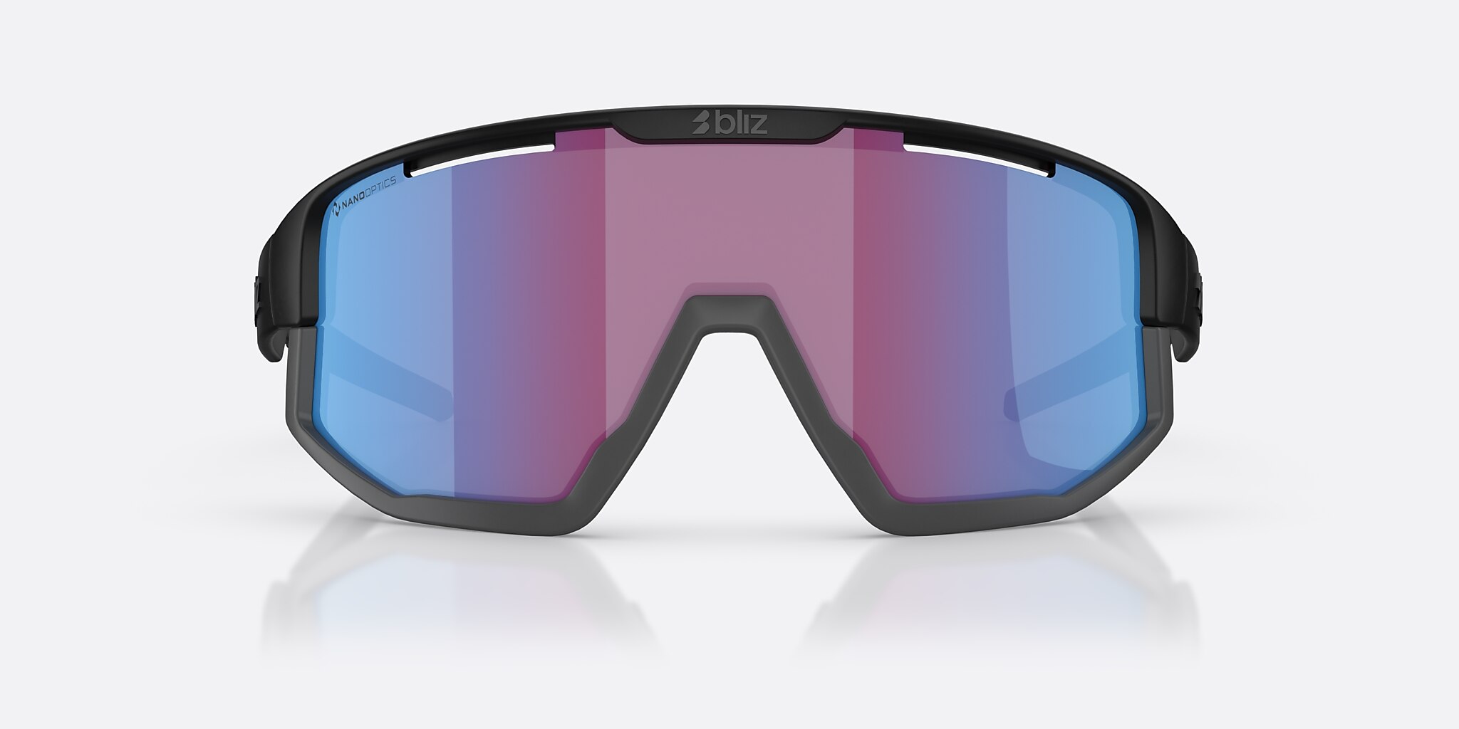 Sunglasses Bliz Vision L (0-137) with Rose Violet Blue lens and Black frame Image 2 of 6
