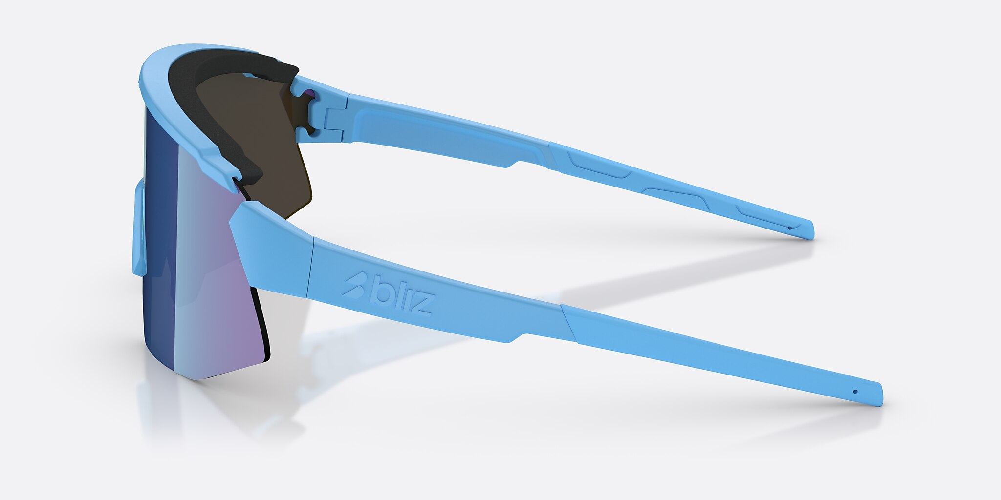 Sunglasses Bliz Breeze Small M (0-135) with Blue lens and Matte Blue frame Image 3 of 7