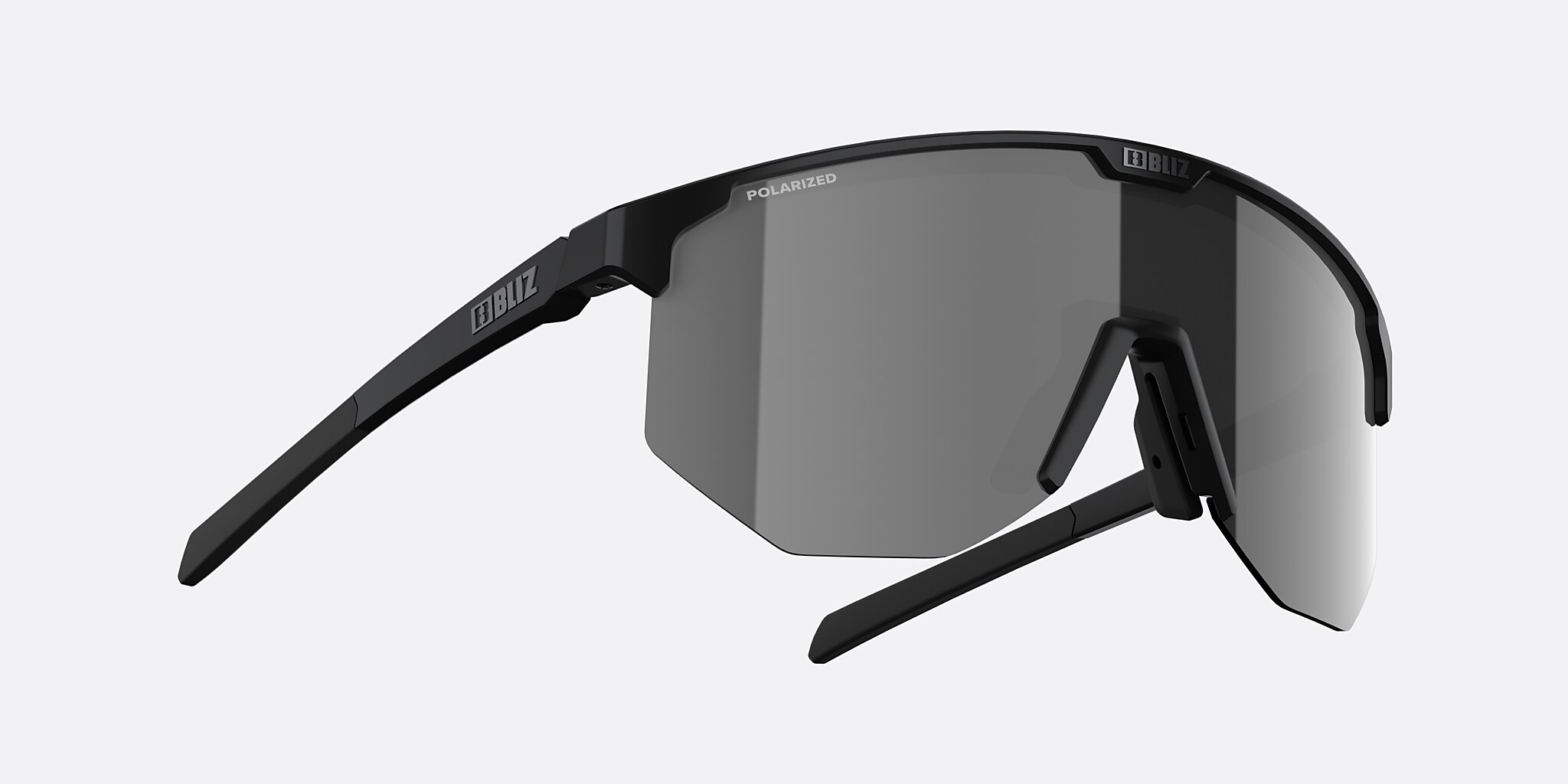 Sunglasses Bliz Hero XXL (0-142) with Rök silver lens and Svart frame Image 5 of 6