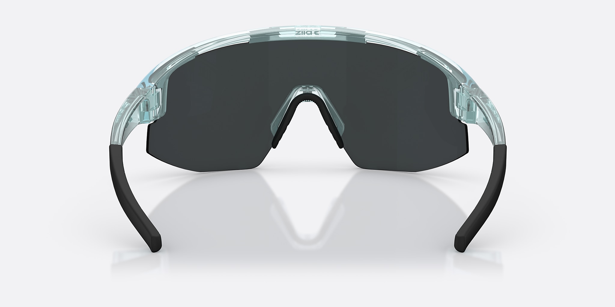 Sunglasses Bliz Matrix S (0-133) with Smoke Ice Blue lens and Transparent Ice Blue frame Image 4 of 6