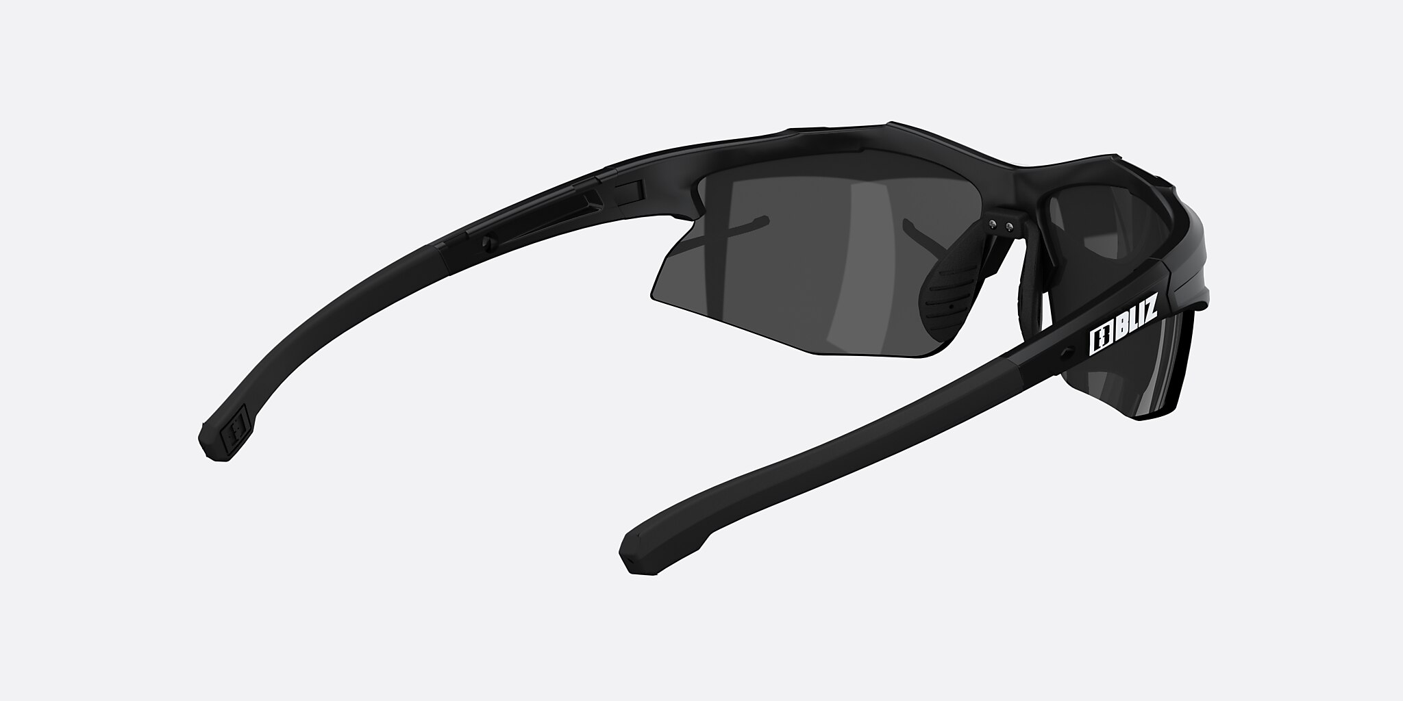 Sunglasses Bliz Hybrid Small M (72-12) with Smoke lens and Black frame Image 4 of 6