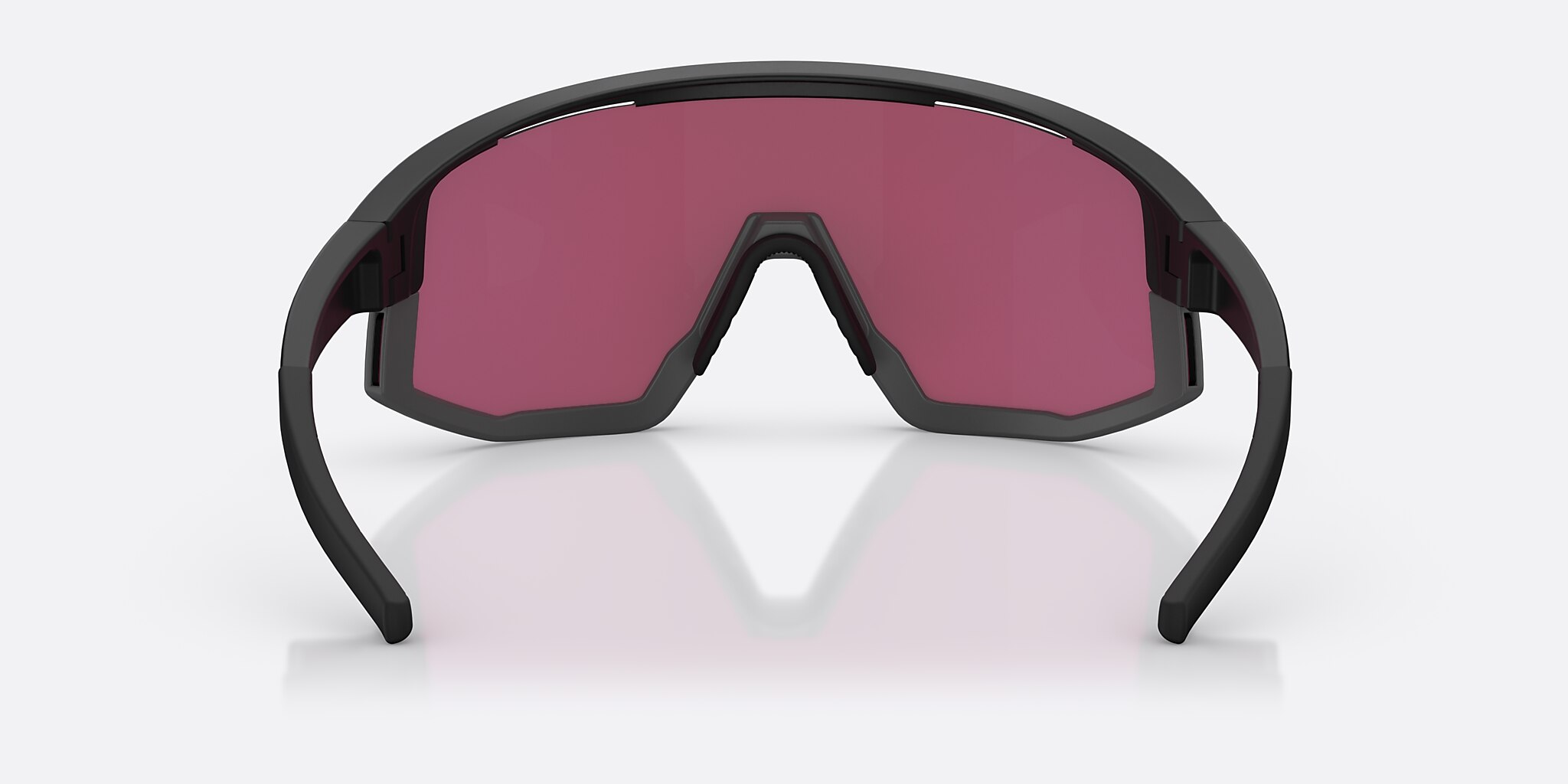 Sunglasses Bliz Fusion Small XXS (0-125) with Rose/Violet Mirror Blue lens and Matte Black frame Image 4 of 6