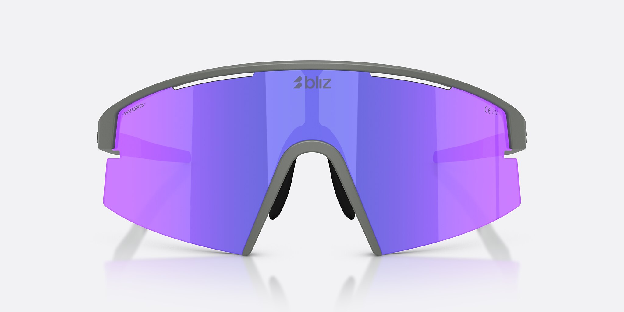 Sunglasses Bliz P006 XL (0-140) con Humo/morado multicolor lente y Gris Mate montura Imagen 2 de 7