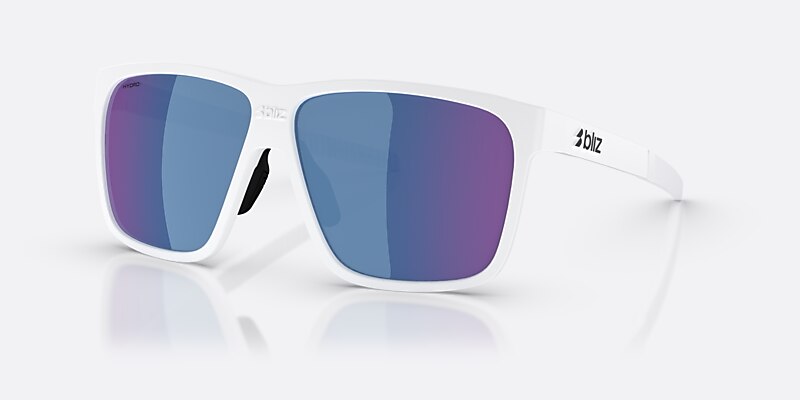 Sunglasses Bliz A001 XL (62-11) with Blue lens and Matte White frame Image 1 of 6