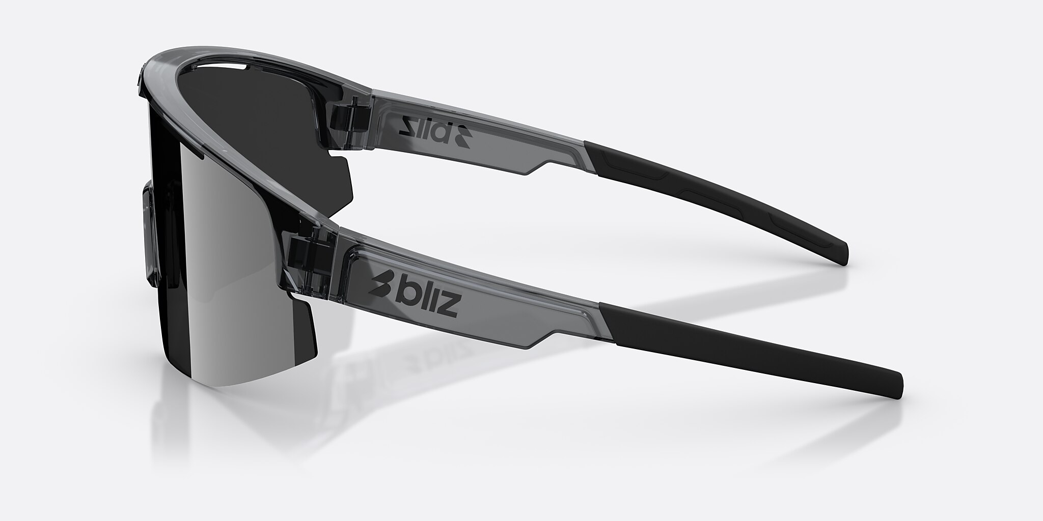 Sunglasses Bliz Matrix Small XXS (0-130) with Smoke Silver lens and Kristallschwarz frame Image 3 of 7