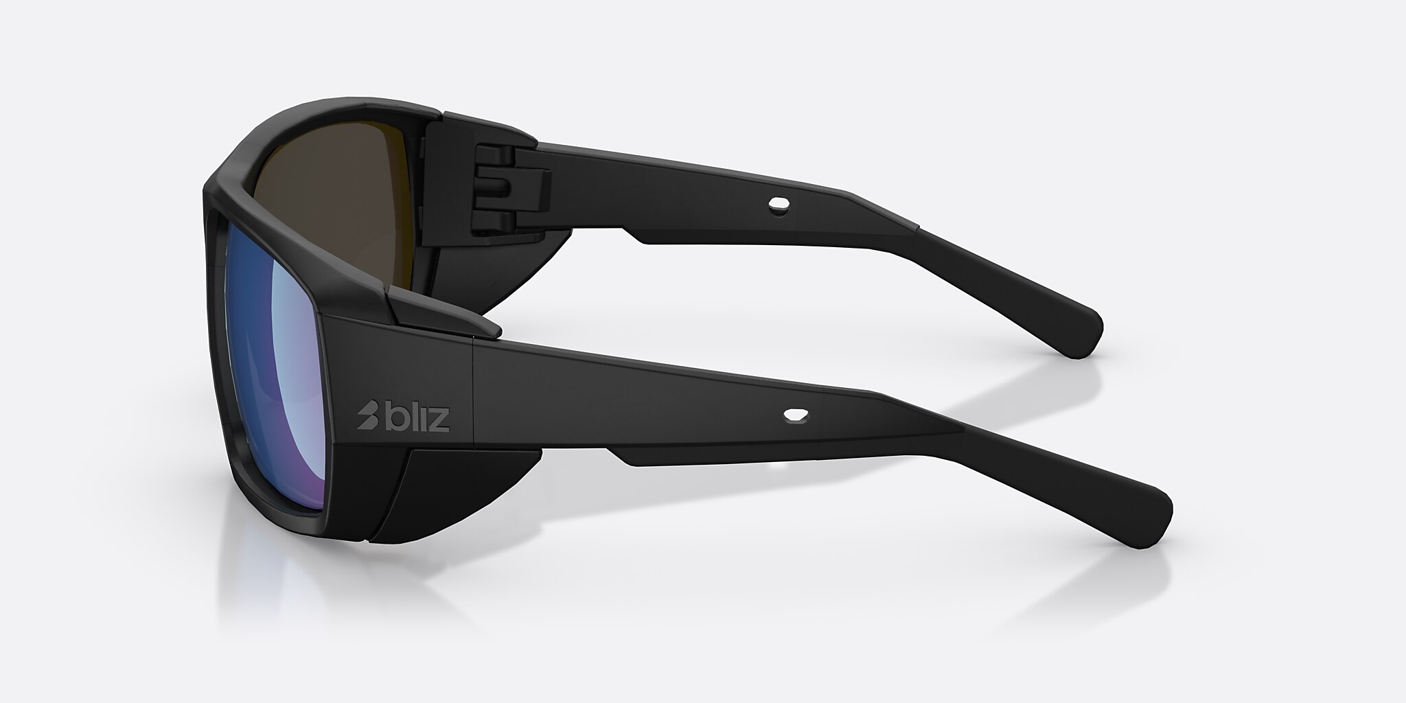 Sunglasses Bliz Peak L (62-18) with Brown Blue lens and Black frame Image 3 of 5