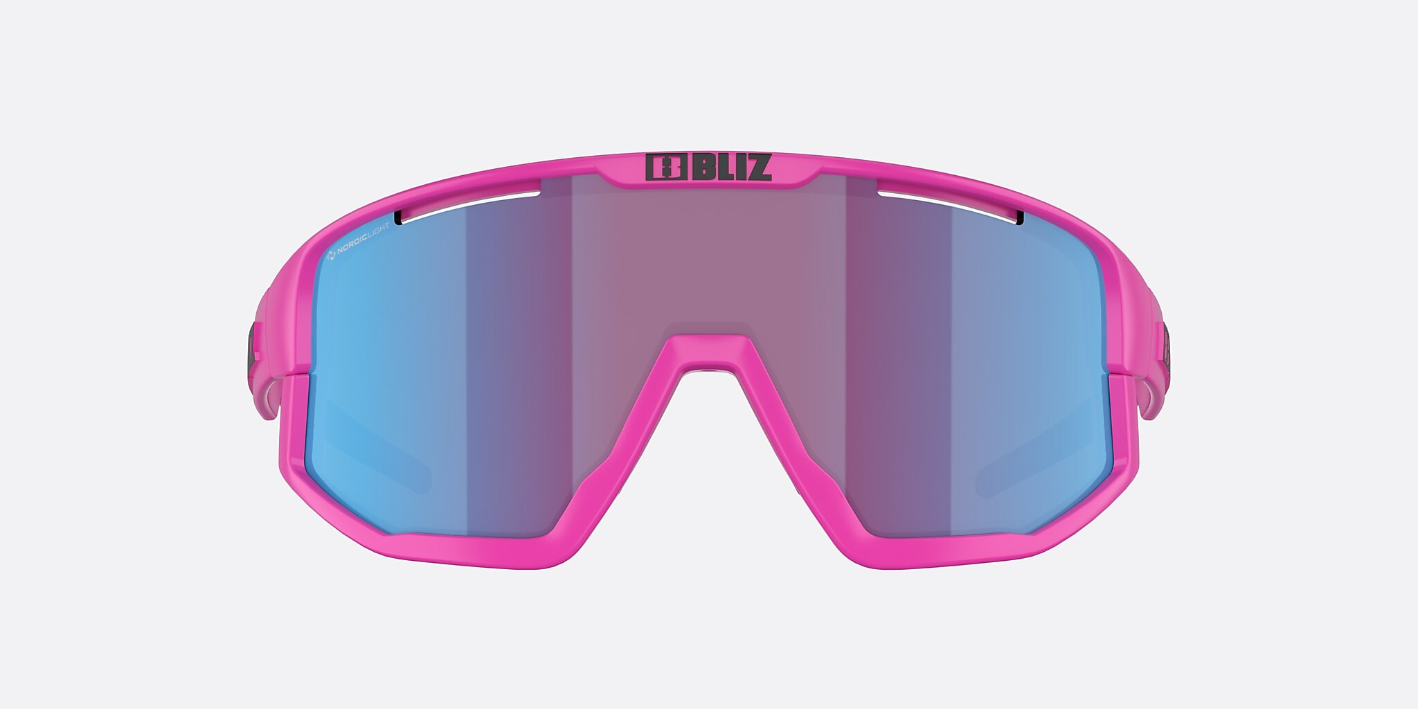 Sunglasses Bliz Fusion S (0-133) with Rose Violet Blue lens and Neon Rose frame Image 2 of 6