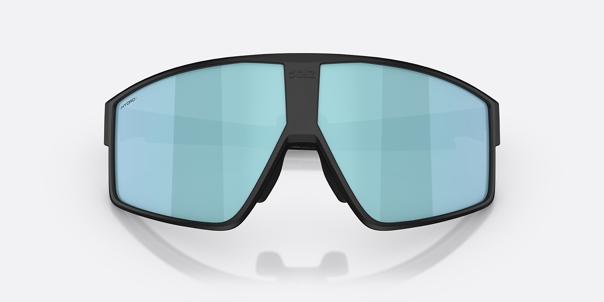 Sunglasses Bliz P002 L (69-09) with Smoke/Ice Blue lens and Matte Black frame Image 5 of 6