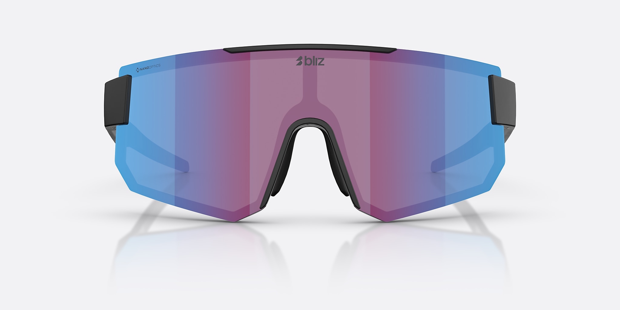 Sunglasses Bliz P005 XL (0-135) with Nano Optics Violet/Blue Multicolor lens and Matte Black frame Image 2 of 7