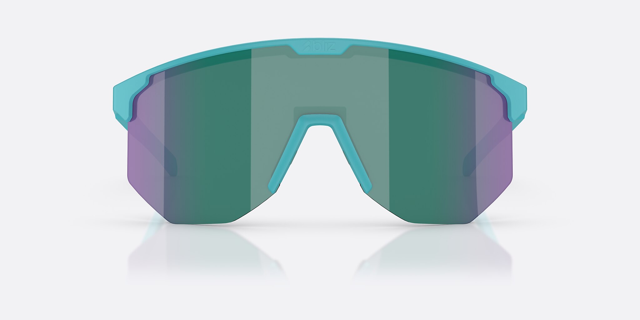 Sunglasses Bliz Hero Small L (0-129) with Blue Green lens and Matte Turquoise frame Image 2 of 6