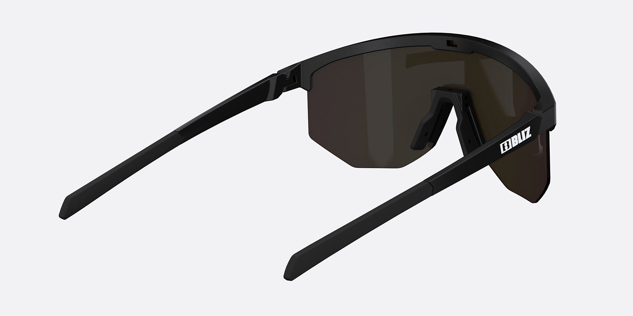Sunglasses Bliz Hero XXL (0-142) with Brown Green lens and Black frame Image 4 of 6