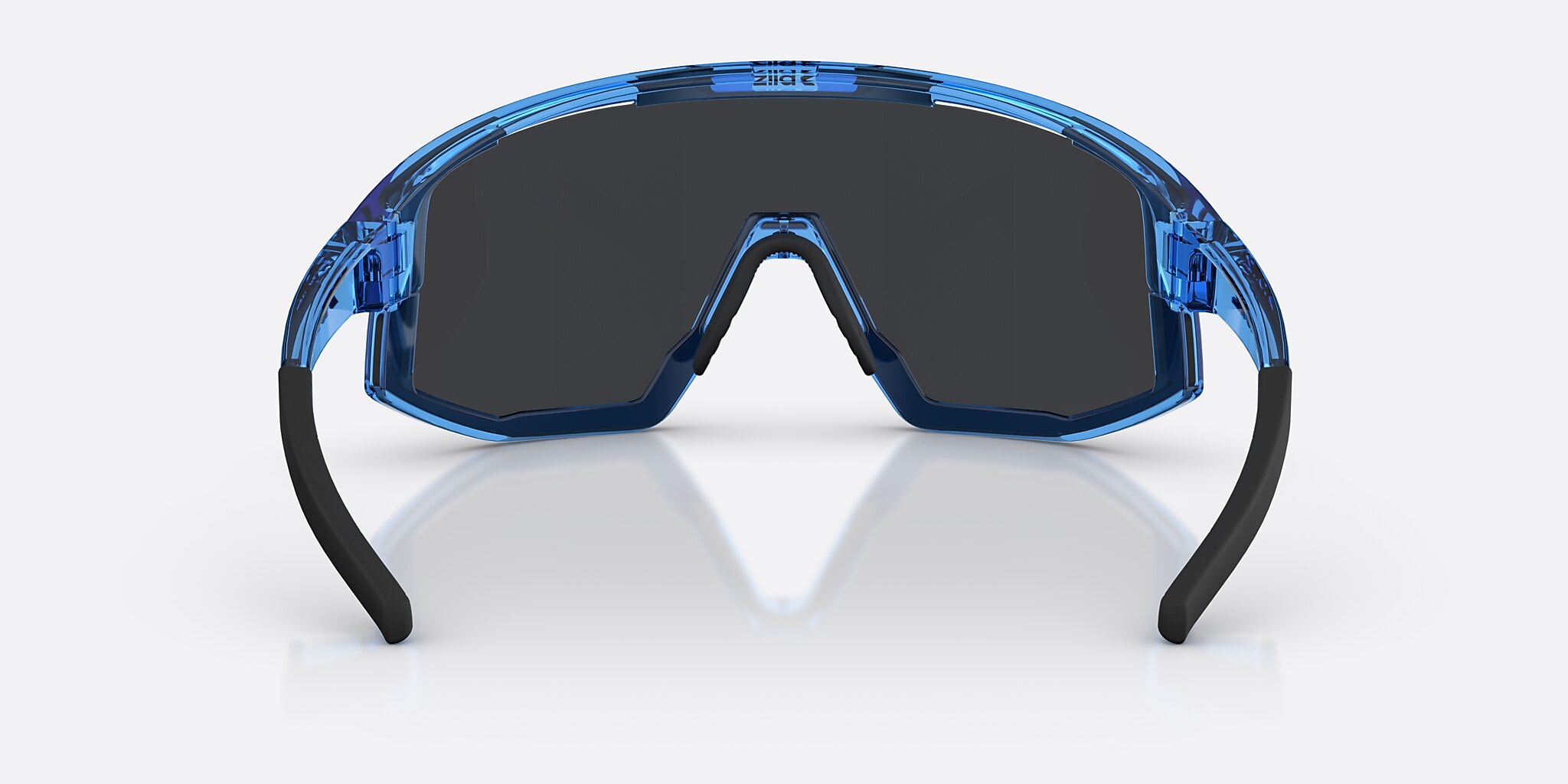 Sunglasses Bliz Fusion Small XXS (0-125) with Smoke/Blue Multicolor lens and Transparent Blue frame Image 4 of 6