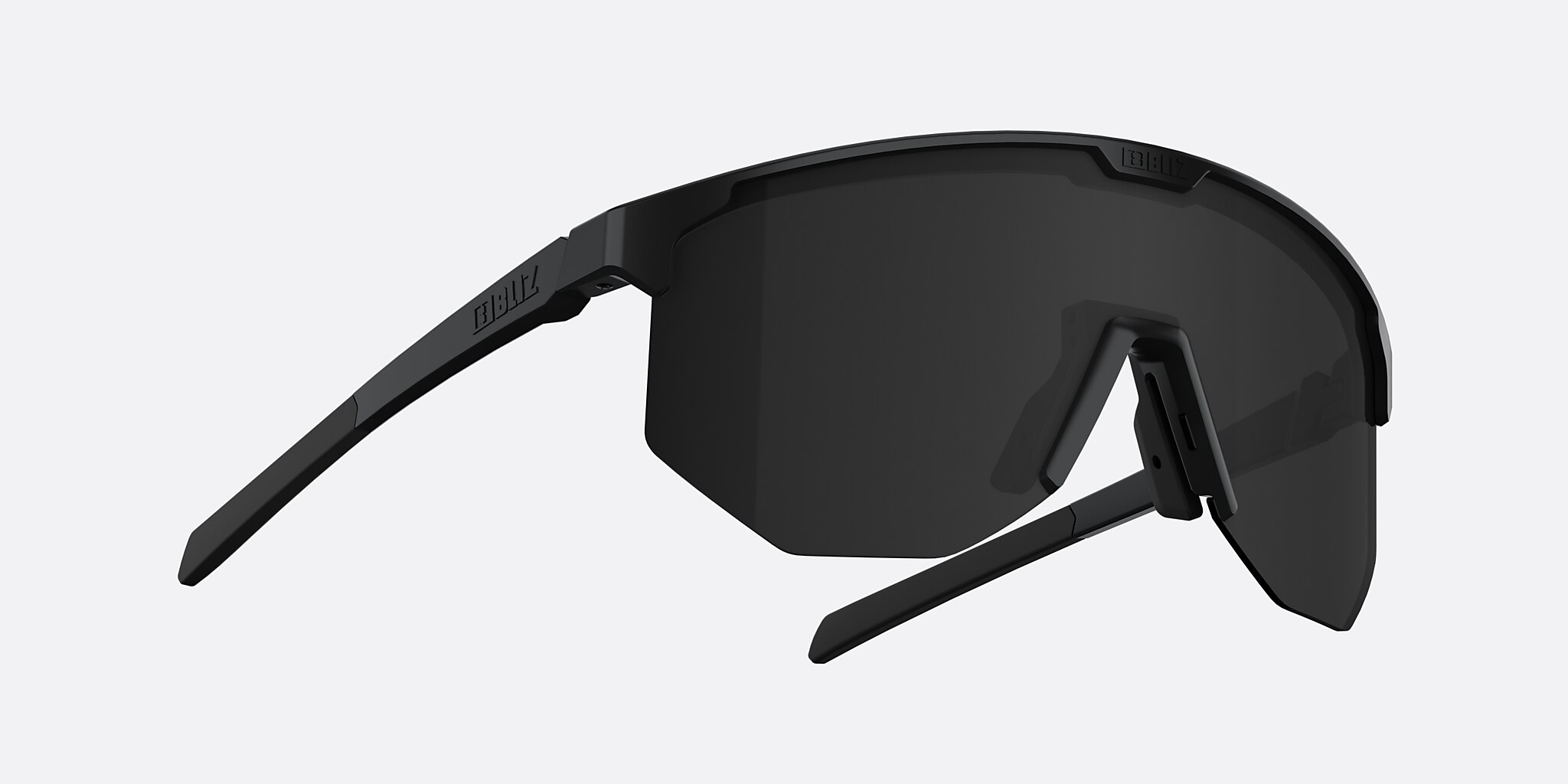 Sunglasses Bliz Hero Small L (0-129) with Smoke lens and Matte Black frame Image 5 of 6
