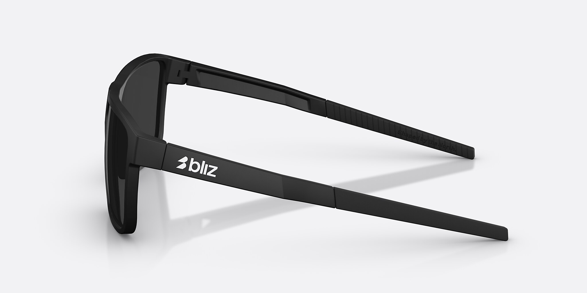 Sunglasses Bliz A008 L (61-12) with Smoke lens and Matte Black frame Image 3 of 7