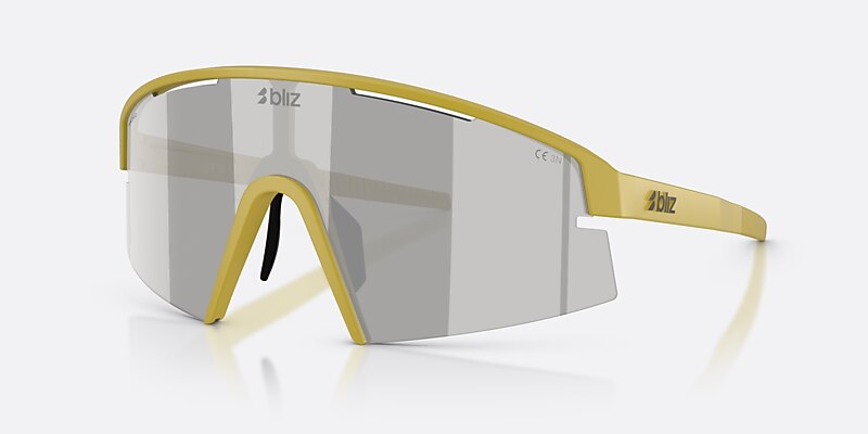 Sunglasses Bliz P006 XL (0-140) con Smoke/Silver Mirror lente y Verde ámbar mate montura Imagen 1 de 7