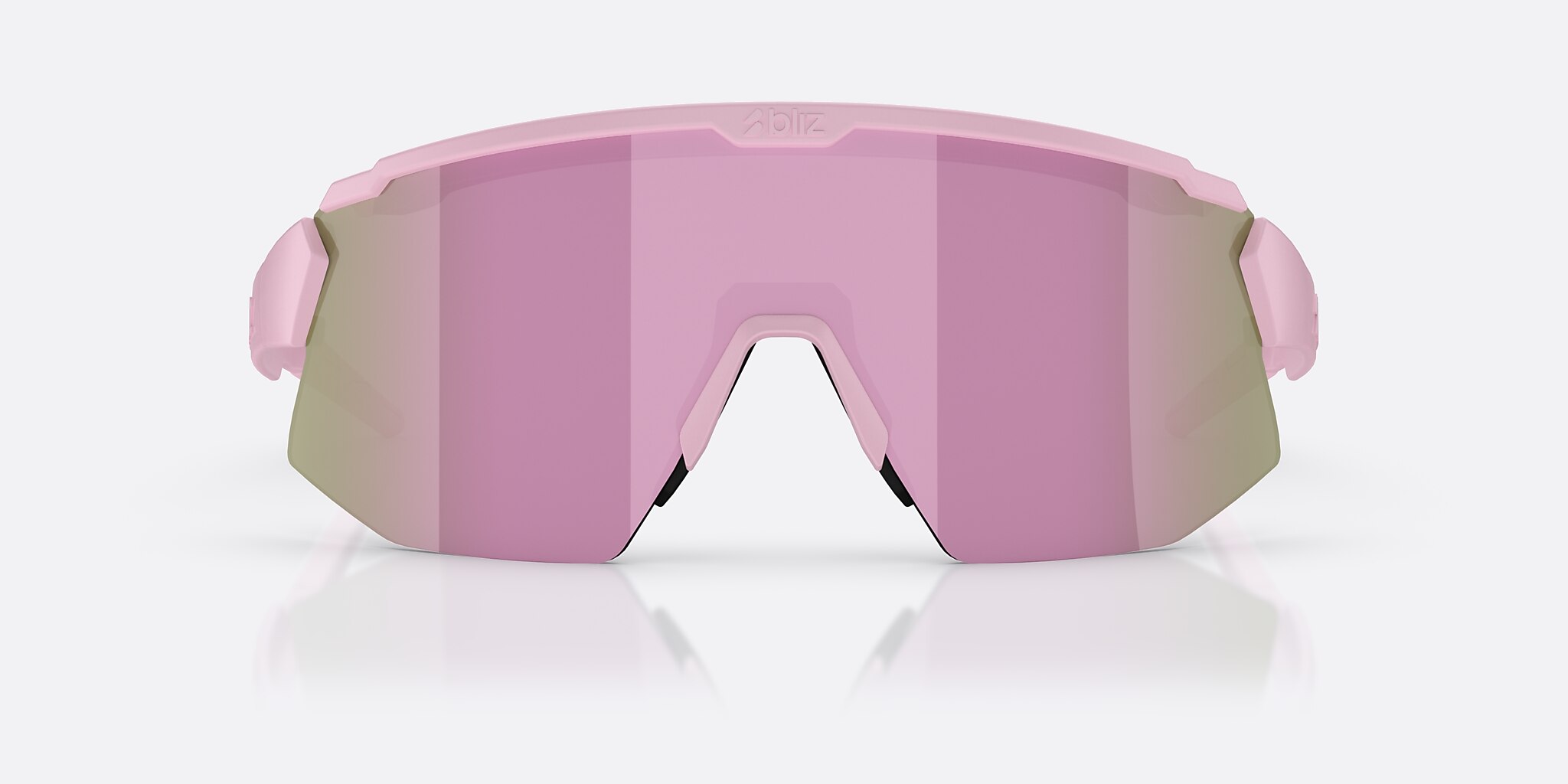 Sunglasses Bliz Breeze XL (0-141) with Brown/Rose Multicolor lens and Matte Powder Pink frame Image 2 of 7
