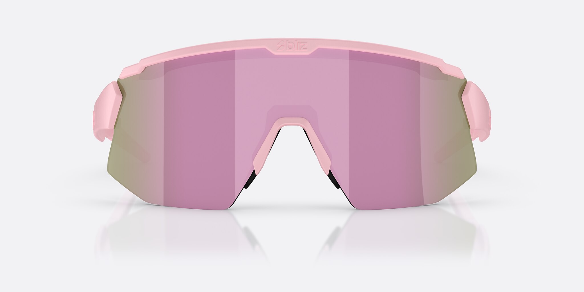 Sunglasses Bliz Breeze Small M (0-135) with Brun/Rosa flerfärgad lens and Matt puderrosa frame Image 2 of 7