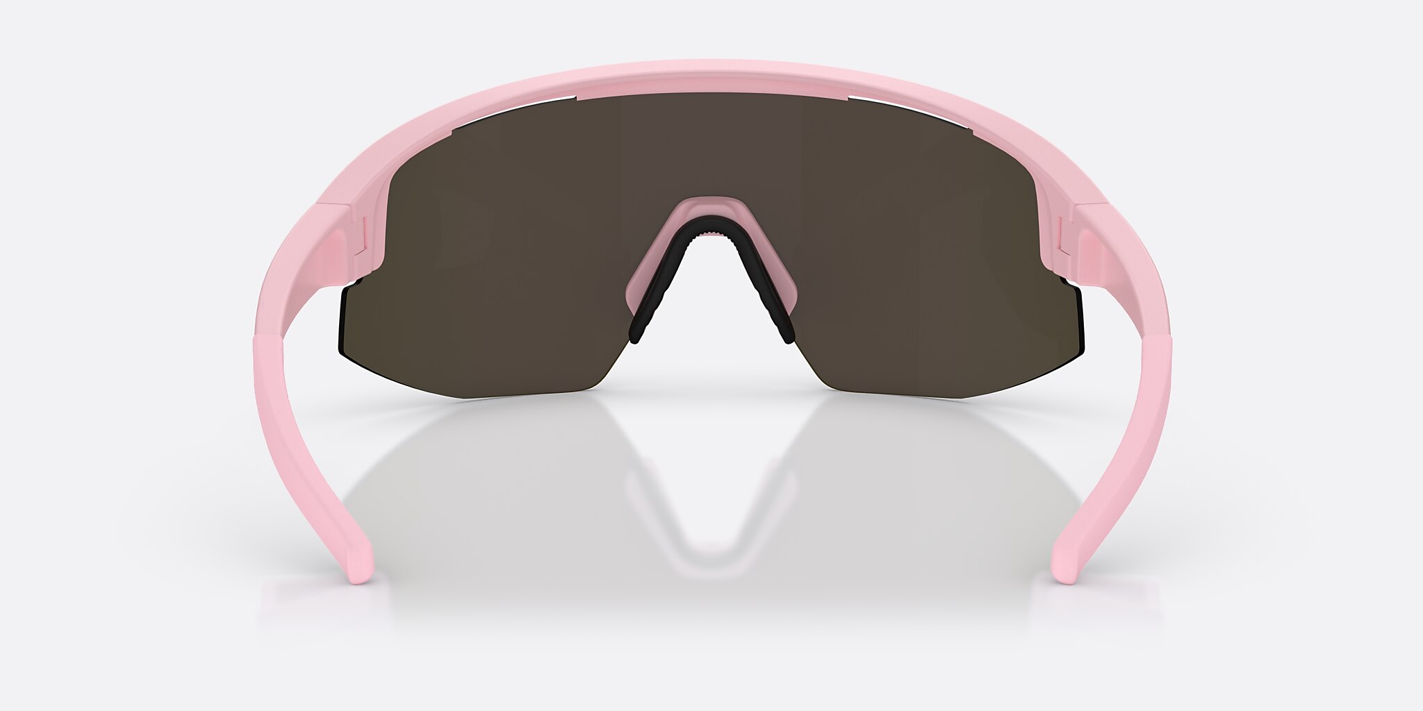 Sunglasses Bliz Matrix Small XXS (0-130) with Brown/Rose Multicolor lens and Matte Powder Pink frame Image 4 of 6